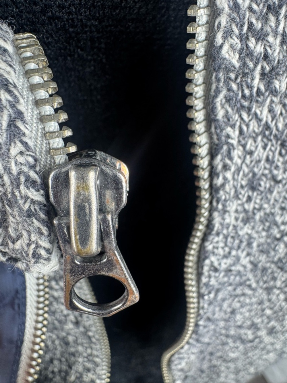 GAP Gray Hooded Zip-Up Sweater Cardigan - Picture 6 of 8